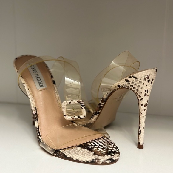 Steve Madden snake print heels - Picture 1 of 5
